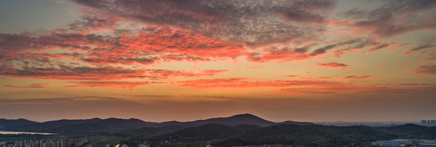 Sunset in mountains