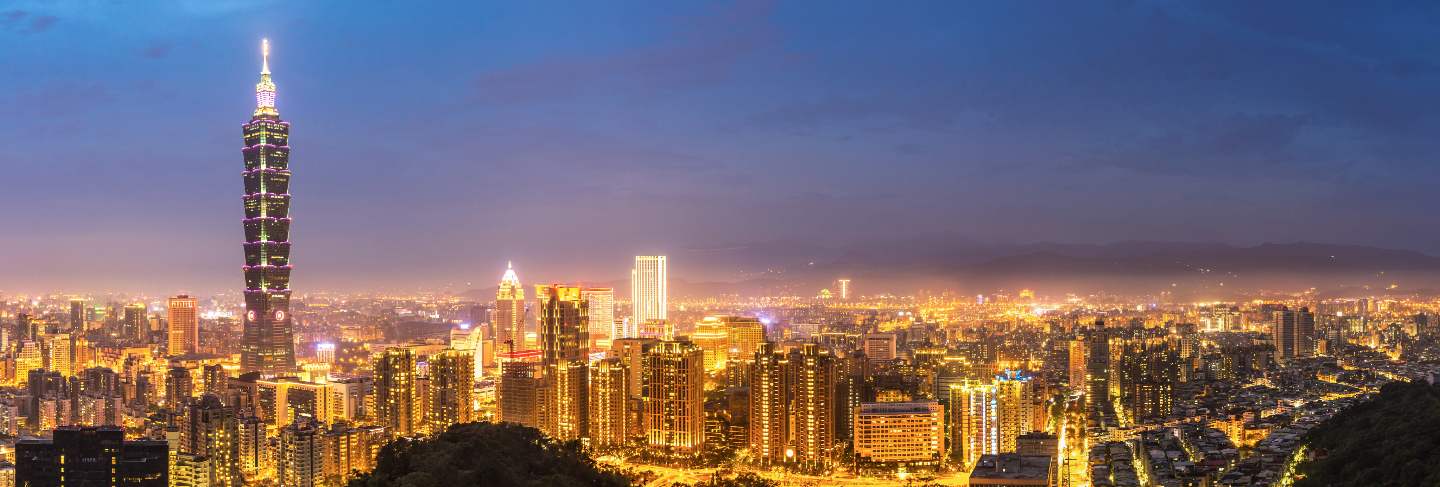 Taipei skyline panorama
