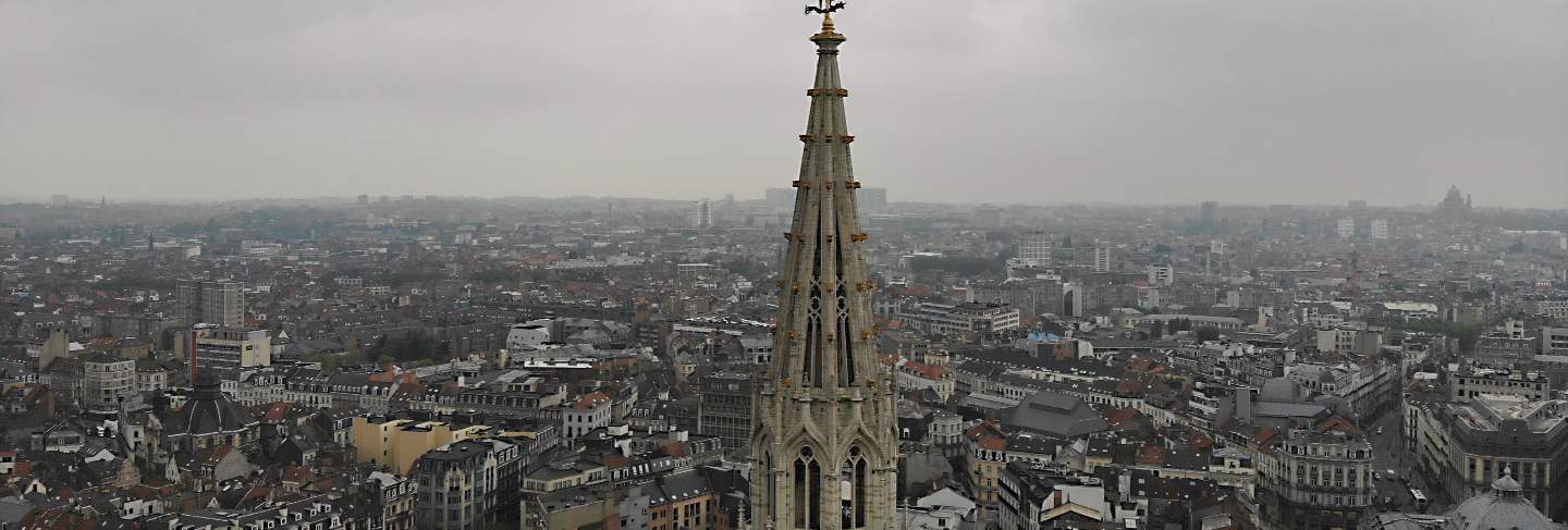 Amazing view from above. the capital of belgium. great brussels. very historical and touristic place. must see. view from drone. holy place, amazing rooftop
