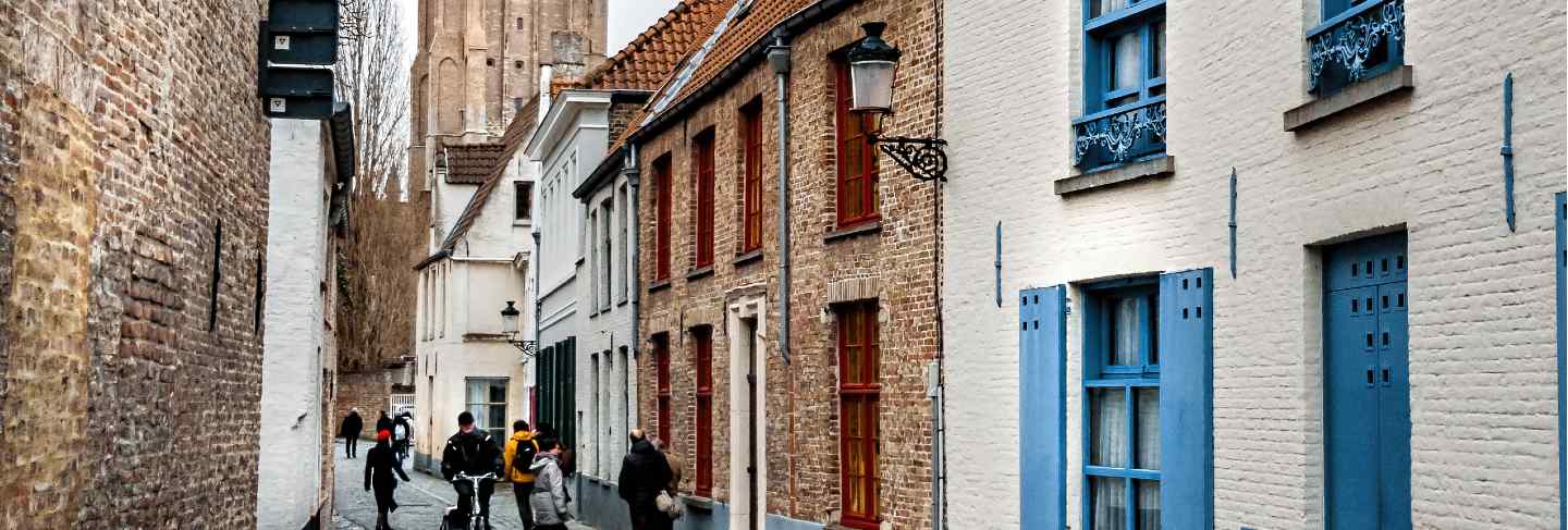 Ancient buildings in bruges
