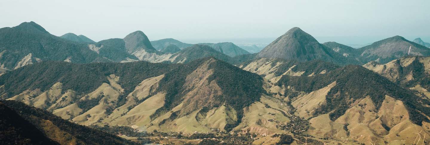 Beautiful landscape of rio de janeiro mountains scenery