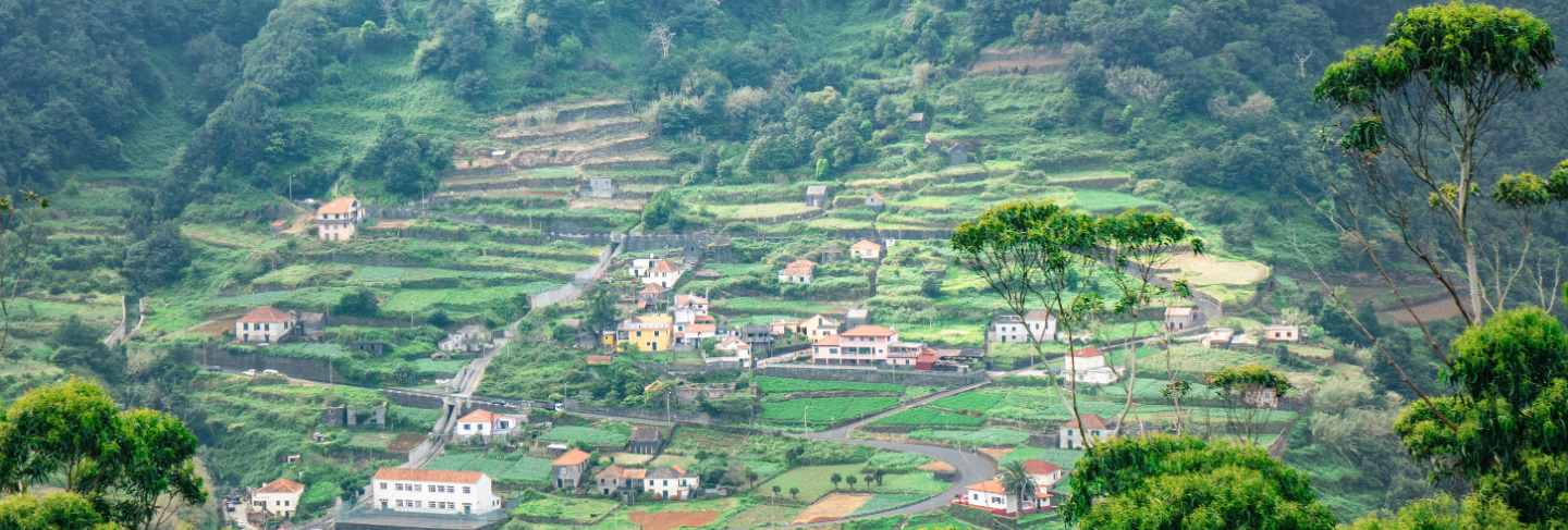 Landscape of coyhaique valley with beautiful mountains view, patagonia, chile, south america
