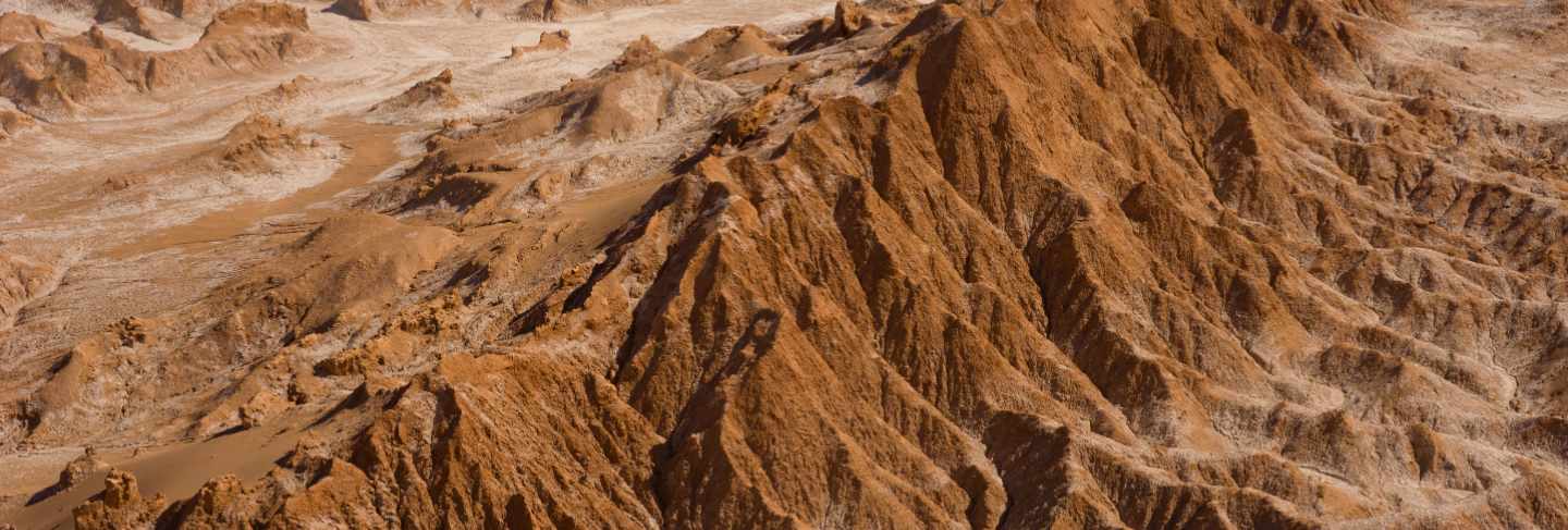 The mars valley, also know as death valley, in the atacama desert in chile
