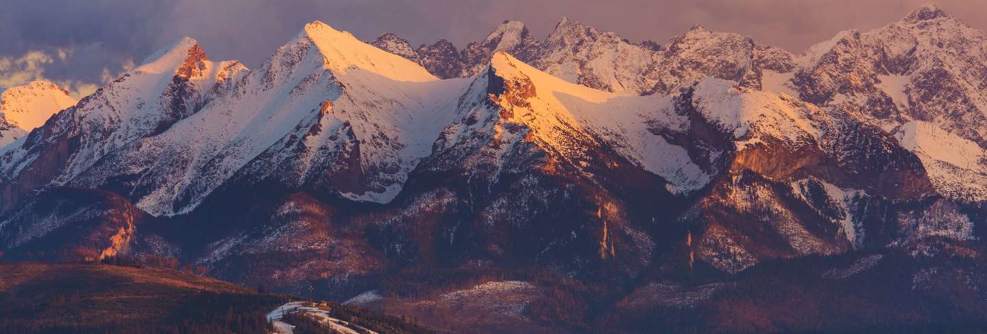 Scenic tatra mountain
