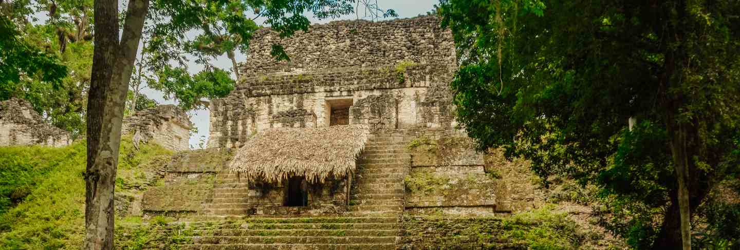 Tikal archaeological national park.
