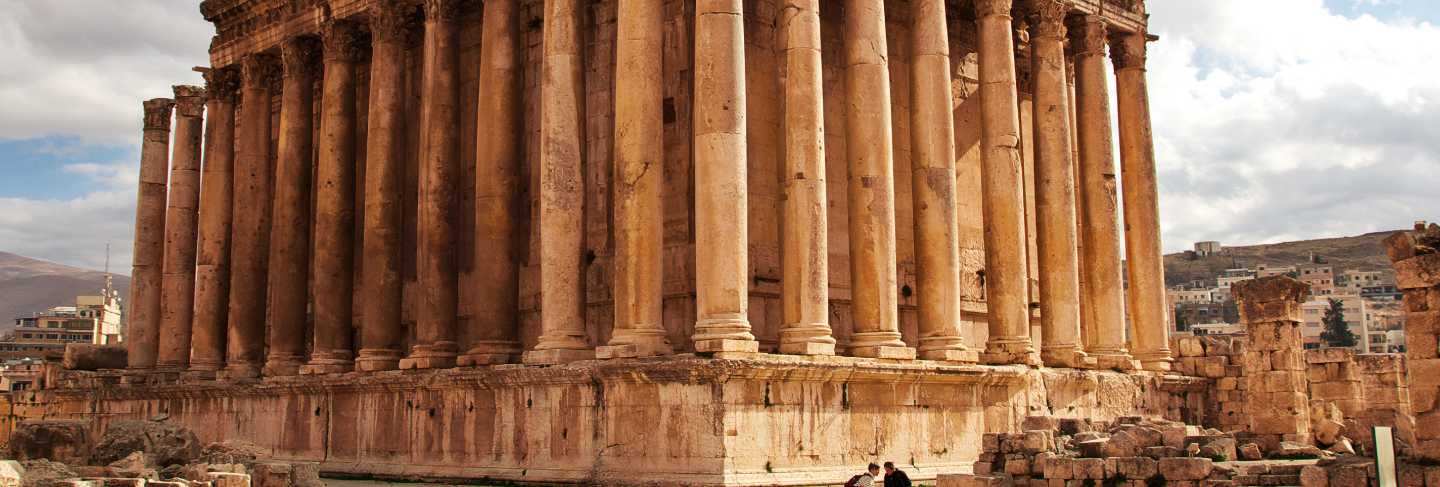 Ancient temple ruins of baalbek, lebanon
