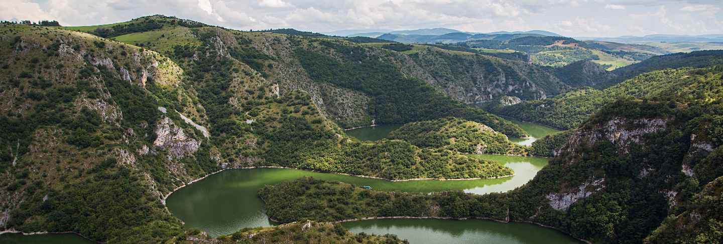 Uvac river in serbia
