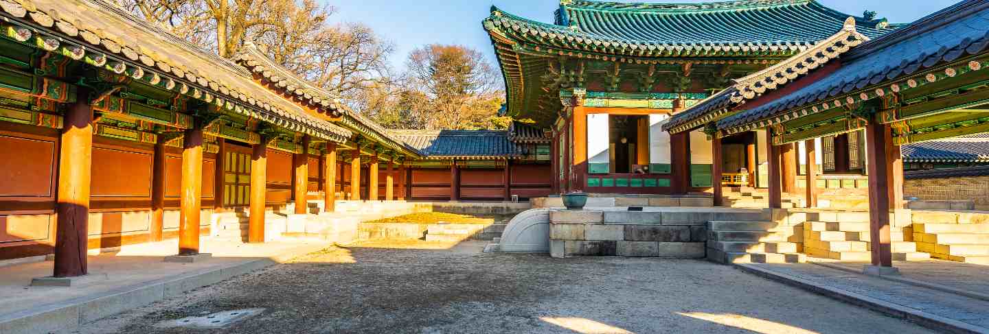 Architecture building changdeokgung palace in seoul city
