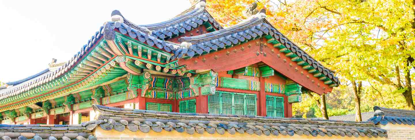 Architecture in changdeokgung palace in seoul city at korea
