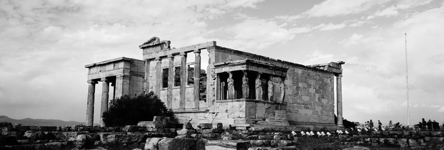 An old italian temple made of stone
