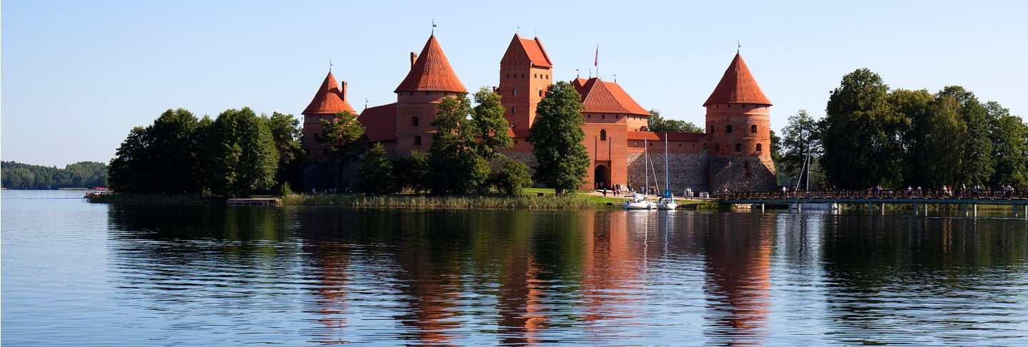 Trakai island castle in lithuania
