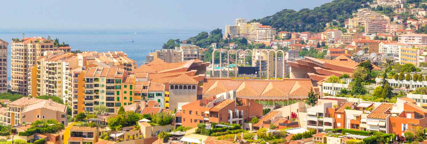 Cityscape of monte carlo in principality of monaco, southern france 