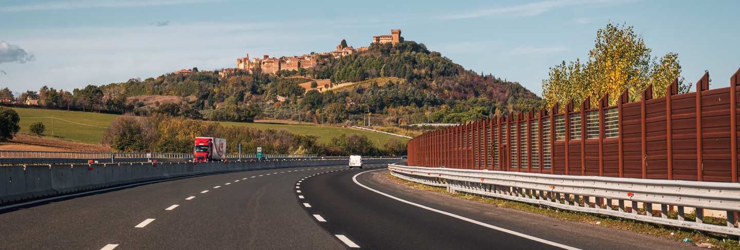 Wonderful view of the medieval castle of san marino
