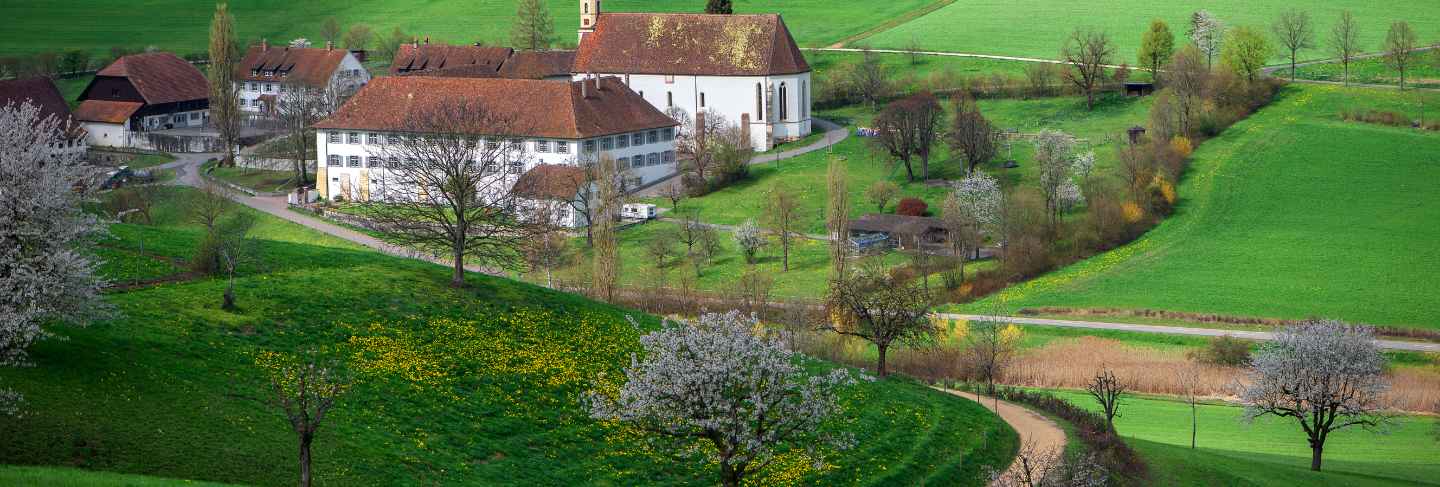 View from above on Olsberg monastery.