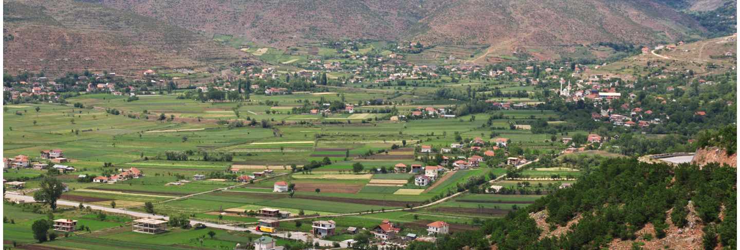 The view on albania mountains
