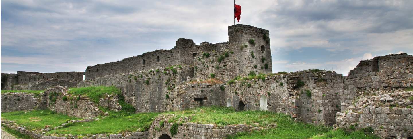 Shkodra castle in albania, balkan
