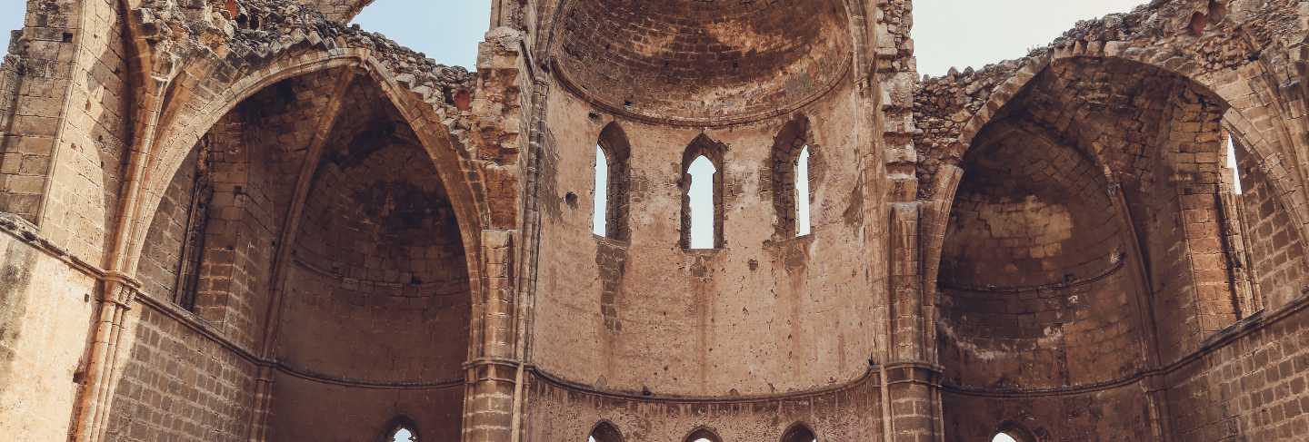 Ruins of church of st george of the greeks church, famagusta, northern cyprus
