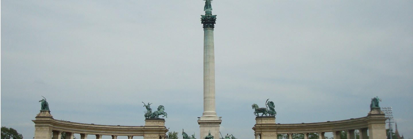 Heroes square in budapest
