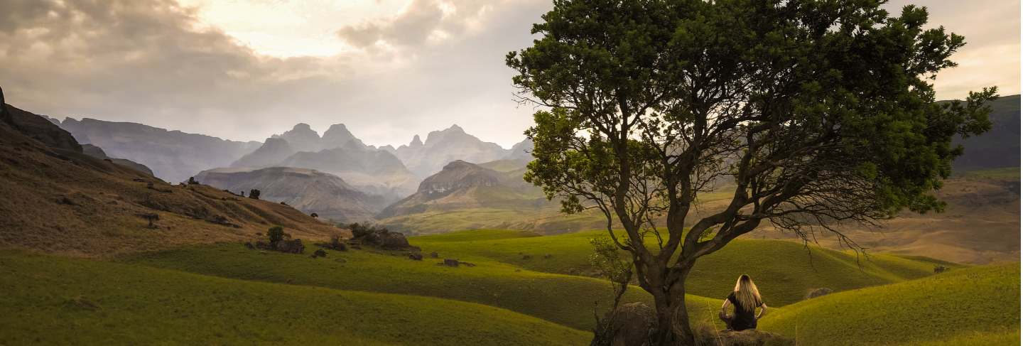 Alone outdoors landscape
