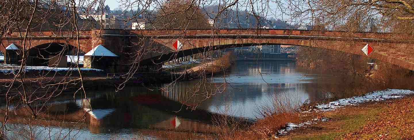 Saarbruecken bridge city germany landscape sky
