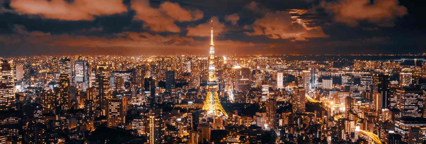 Beautiful architecture and building of tokyo cityscape
