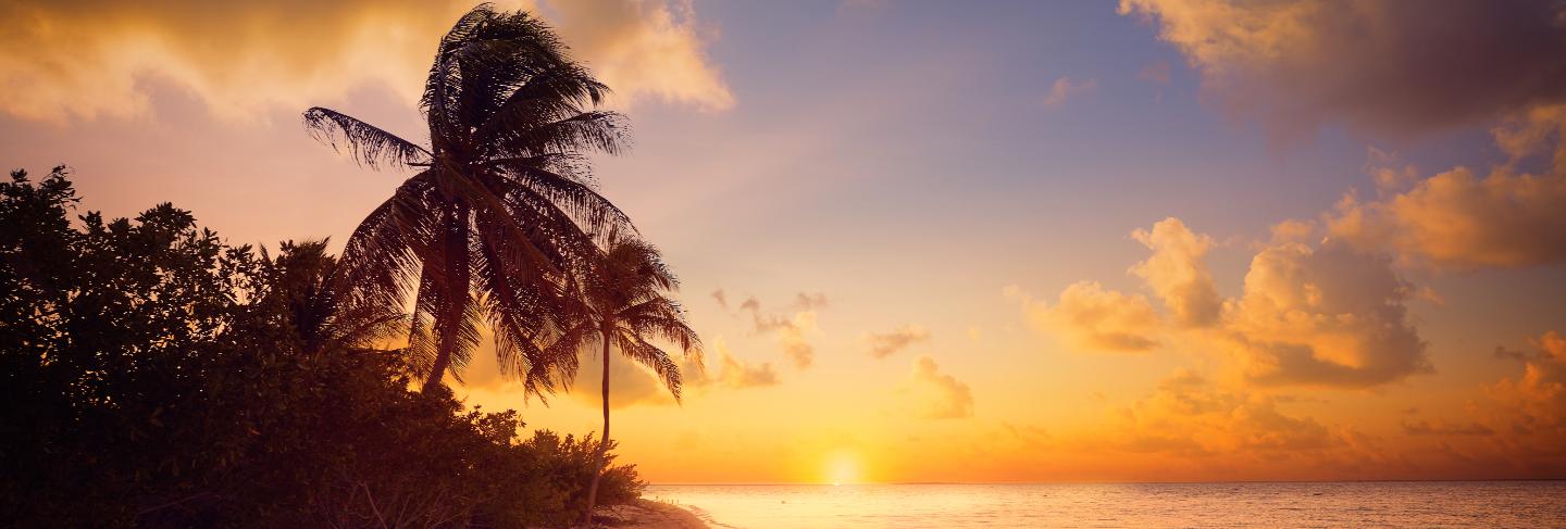 Holbox island sunset beach mexico
