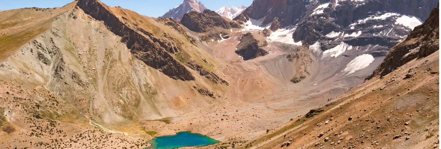 Landscape with kulikalon lakes in fann mountains
