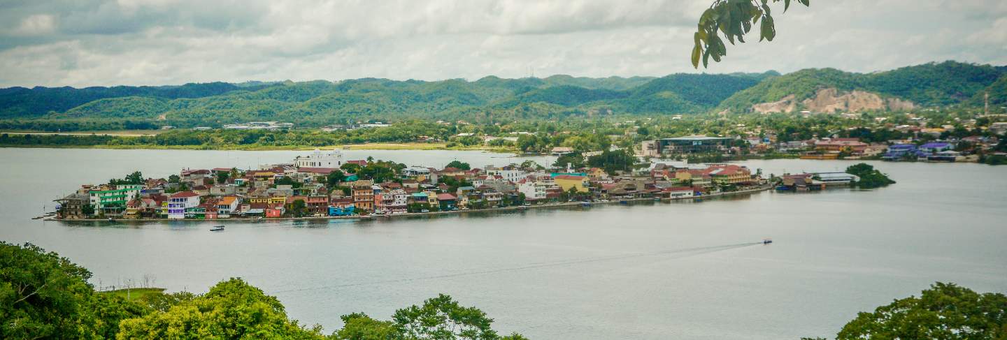 Peten island and lake, guatemala.
