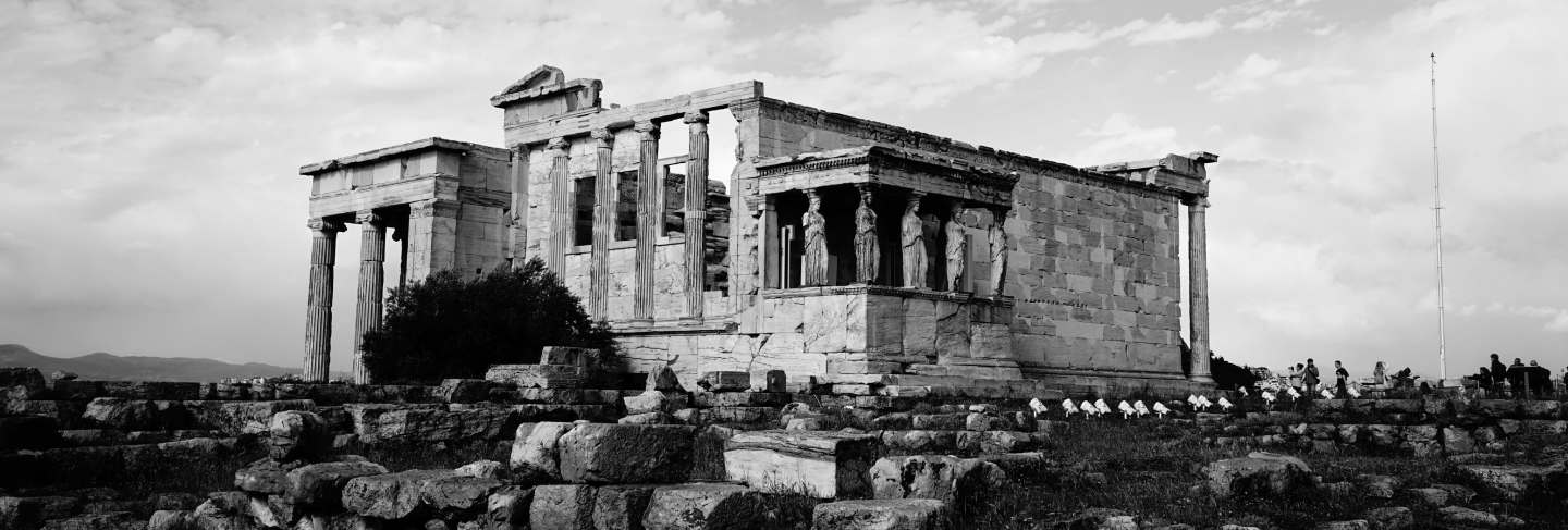 An old italian temple made of stone
